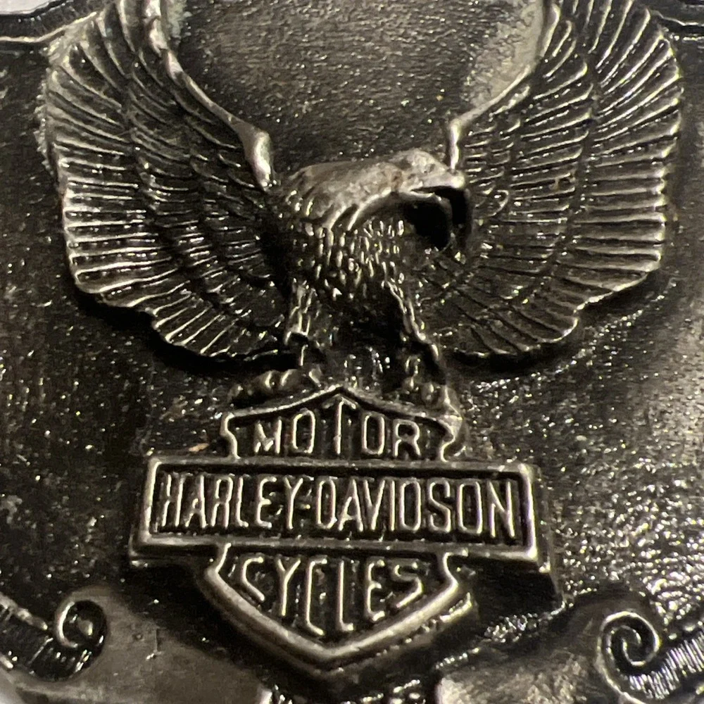 Vintage Harley-Davidson Eagle Belt Buckle–Heavy Metal–Broken Pin–DisplayorRepair